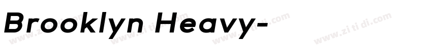 Brooklyn Heavy字体转换